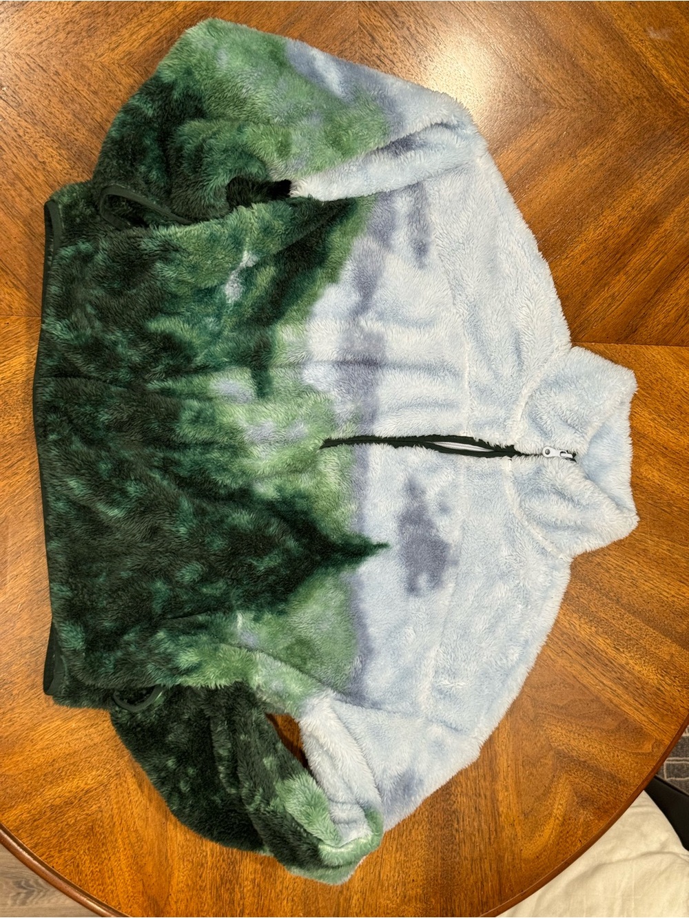 OFFLINE by Aerie Sherpa Quarter Zip Jacket - [Mystical Green] - XS
